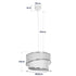 GLOBOSTAR® SONIA 203-0122 Μοντέρνο Κρεμαστό Φωτιστικό Οροφής με Ντουί 1 x E27 AC 220-240V IP20 - Ροζ & Λευκό - Μ30 x Π30 x Υ24cm - ledmania.gr