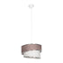 GLOBOSTAR® SONIA 203-0122 Μοντέρνο Κρεμαστό Φωτιστικό Οροφής με Ντουί 1 x E27 AC 220-240V IP20 - Ροζ & Λευκό - Μ30 x Π30 x Υ24cm - ledmania.gr