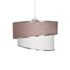 GLOBOSTAR® SONIA 203-0122 Μοντέρνο Κρεμαστό Φωτιστικό Οροφής με Ντουί 1 x E27 AC 220-240V IP20 - Ροζ & Λευκό - Μ30 x Π30 x Υ24cm - ledmania.gr