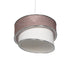 GLOBOSTAR® SONIA 203-0122 Μοντέρνο Κρεμαστό Φωτιστικό Οροφής με Ντουί 1 x E27 AC 220-240V IP20 - Ροζ & Λευκό - Μ30 x Π30 x Υ24cm - ledmania.gr
