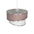 GLOBOSTAR® SONIA 203-0122 Μοντέρνο Κρεμαστό Φωτιστικό Οροφής με Ντουί 1 x E27 AC 220-240V IP20 - Ροζ & Λευκό - Μ30 x Π30 x Υ24cm - ledmania.gr