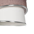 GLOBOSTAR® SONIA 203-0122 Μοντέρνο Κρεμαστό Φωτιστικό Οροφής με Ντουί 1 x E27 AC 220-240V IP20 - Ροζ & Λευκό - Μ30 x Π30 x Υ24cm - ledmania.gr