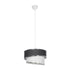 GLOBOSTAR® SONIA 203-0123 Μοντέρνο Κρεμαστό Φωτιστικό Οροφής με Ντουί 1 x E27 AC 220-240V IP20 - Γκρι & Λευκό - Μ30 x Π30 x Υ24cm
