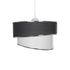 GLOBOSTAR® SONIA 203-0123 Μοντέρνο Κρεμαστό Φωτιστικό Οροφής με Ντουί 1 x E27 AC 220-240V IP20 - Γκρι & Λευκό - Μ30 x Π30 x Υ24cm