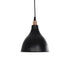 GLOBOSTAR® RADE 203-0124 Μοντέρνο Κρεμαστό Φωτιστικό Οροφής με Ντουί 1 x E27 AC 220-240V IP20 - Μαύρο & Χάλκινο - Μ18.5 x Π18.5 x Υ23cm