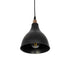 GLOBOSTAR® RADE 203-0124 Μοντέρνο Κρεμαστό Φωτιστικό Οροφής με Ντουί 1 x E27 AC 220-240V IP20 - Μαύρο & Χάλκινο - Μ18.5 x Π18.5 x Υ23cm