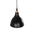 GLOBOSTAR® RADE 203-0124 Μοντέρνο Κρεμαστό Φωτιστικό Οροφής με Ντουί 1 x E27 AC 220-240V IP20 - Μαύρο & Χάλκινο - Μ18.5 x Π18.5 x Υ23cm