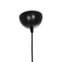 GLOBOSTAR® RADE 203-0124 Μοντέρνο Κρεμαστό Φωτιστικό Οροφής με Ντουί 1 x E27 AC 220-240V IP20 - Μαύρο & Χάλκινο - Μ18.5 x Π18.5 x Υ23cm