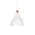 GLOBOSTAR® RADE 203-0125 Μοντέρνο Κρεμαστό Φωτιστικό Οροφής με Ντουί 1 x E27 AC 220-240V IP20 - Λευκό & Χρυσό - Μ18.5 x Π18.5 x Υ23cm - ledmania.gr