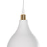 GLOBOSTAR® RADE 203-0125 Μοντέρνο Κρεμαστό Φωτιστικό Οροφής με Ντουί 1 x E27 AC 220-240V IP20 - Λευκό & Χρυσό - Μ18.5 x Π18.5 x Υ23cm - ledmania.gr