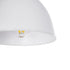GLOBOSTAR® RADE 203-0126 Μοντέρνο Κρεμαστό Φωτιστικό Οροφής με Ντουί 1 x E27 AC 220-240V IP20 - Λευκό & Ασημί - Μ18.5 x Π18.5 x Υ23cm - ledmania.gr