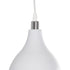 GLOBOSTAR® RADE 203-0126 Μοντέρνο Κρεμαστό Φωτιστικό Οροφής με Ντουί 1 x E27 AC 220-240V IP20 - Λευκό & Ασημί - Μ18.5 x Π18.5 x Υ23cm - ledmania.gr
