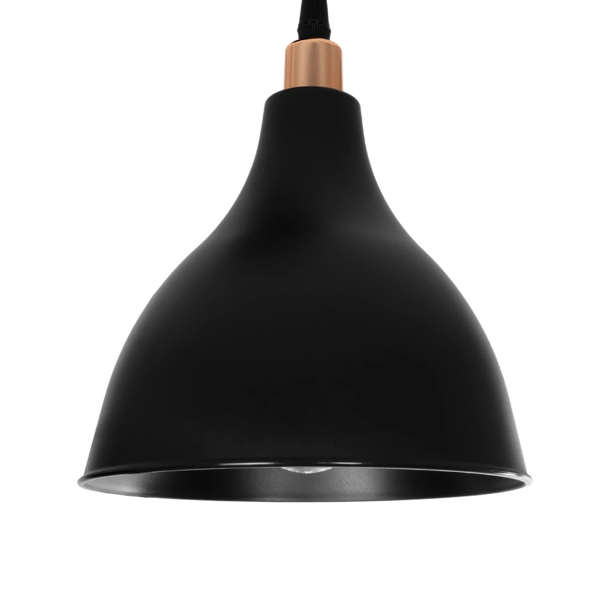 GLOBOSTAR® RADE 203-0127 Μοντέρνο Κρεμαστό Φωτιστικό Οροφής με Ντουί 3 x E27 AC 220-240V IP20 - Μαύρο & Χάλκινο - Μ40 x Π40 x Υ40cm