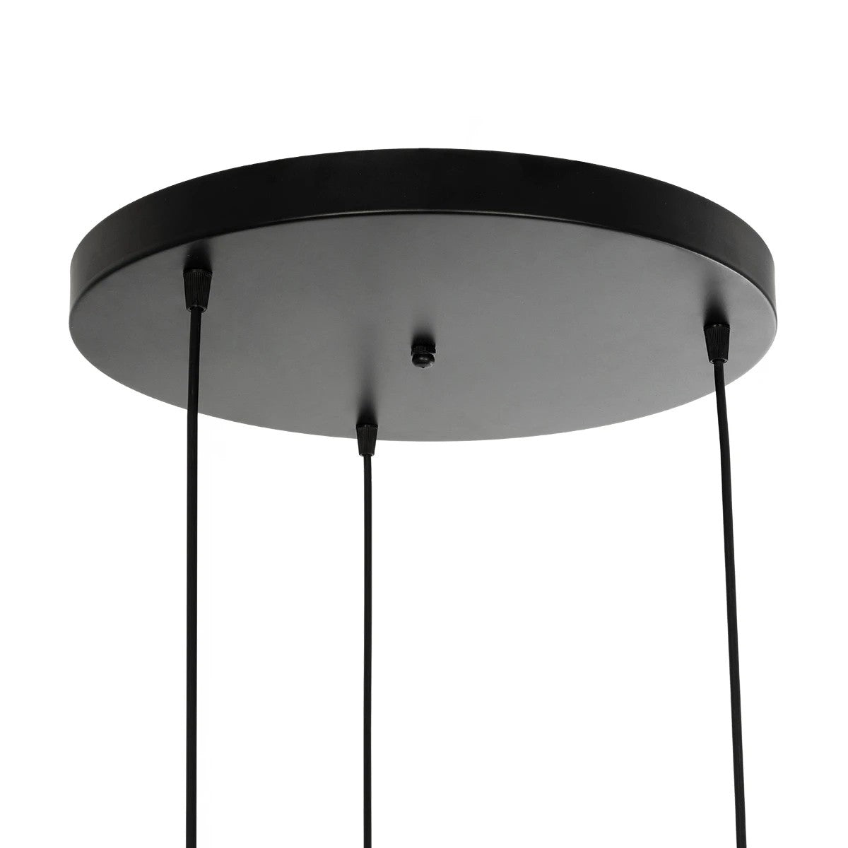 GLOBOSTAR® RADE 203-0127 Μοντέρνο Κρεμαστό Φωτιστικό Οροφής με Ντουί 3 x E27 AC 220-240V IP20 - Μαύρο & Χάλκινο - Μ40 x Π40 x Υ40cm