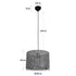 GLOBOSTAR® CLAIRIE 203-0135 Μοντέρνο Κρεμαστό Φωτιστικό Οροφής με Ντουί 1 x E27 AC 220-240V IP20 - Καφέ - Μ30 x Π30 x Υ22cm