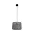 GLOBOSTAR® CLAIRIE 203-0136 Μοντέρνο Κρεμαστό Φωτιστικό Οροφής με Ντουί 1 x E27 AC 220-240V IP20 - Μαύρο & Λευκό - Μ30 x Π30 x Υ22cm