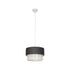 GLOBOSTAR® SISSIE 203-0140 Μοντέρνο Κρεμαστό Φωτιστικό Οροφής με Ντουί 1 x E27 AC 220-240V IP20 - Μαύρο & Μπεζ - Μ30 x Π30 x Υ23cm - ledmania.gr