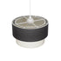 GLOBOSTAR® SISSIE 203-0140 Μοντέρνο Κρεμαστό Φωτιστικό Οροφής με Ντουί 1 x E27 AC 220-240V IP20 - Μαύρο & Μπεζ - Μ30 x Π30 x Υ23cm - ledmania.gr