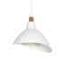 GLOBOSTAR® RIVE 203-0141 Μοντέρνο Κρεμαστό Φωτιστικό Οροφής με Ντουί 1 x E27 AC 220-240V IP20 - Λευκό & Χρυσό - Μ22 x Π20 x Υ22cm