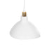 GLOBOSTAR® RIVE 203-0141 Μοντέρνο Κρεμαστό Φωτιστικό Οροφής με Ντουί 1 x E27 AC 220-240V IP20 - Λευκό & Χρυσό - Μ22 x Π20 x Υ22cm