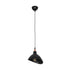 GLOBOSTAR® RIVE 203-0143 Μοντέρνο Κρεμαστό Φωτιστικό Οροφής με Ντουί 1 x E27 AC 220-240V IP20 - Μάυρο & Χαλκινο - Μ22 x Π20 x Υ22cm - ledmania.gr
