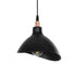 GLOBOSTAR® RIVE 203-0143 Μοντέρνο Κρεμαστό Φωτιστικό Οροφής με Ντουί 1 x E27 AC 220-240V IP20 - Μάυρο & Χαλκινο - Μ22 x Π20 x Υ22cm - ledmania.gr