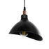 GLOBOSTAR® RIVE 203-0144 Μοντέρνο Κρεμαστό Φωτιστικό Οροφής με Ντουί 3 x E27 AC 220-240V IP20 - Μάυρο & Χάλκινο - Μ40 x Π40 x Υ65cm - ledmania.gr