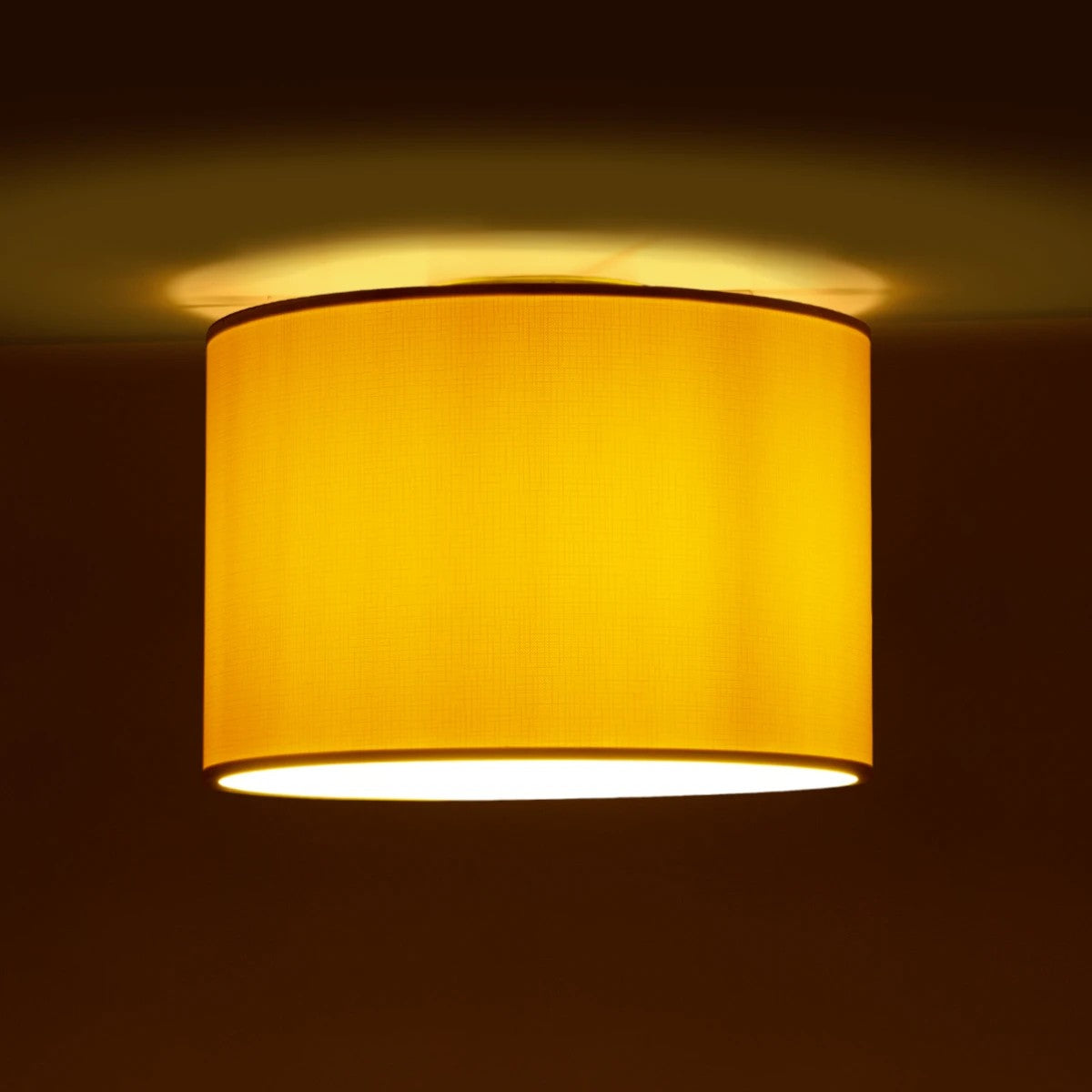 GLOBOSTAR® CILIO 203-0149 Μοντέρνο Φωτιστικό Οροφής με Ντουί 1 x E27 AC 220-240V IP20 - Λευκό - Μ30 x Π30 x Υ22cm