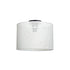 GloboStar® CILIO 203-0150 Μοντέρνο Φωτιστικό Οροφής Καπέλο Μονόφωτο 1 x E27 IP20 Λευκό Διάτρητο Ύφασμα - Μ30 x Π30 x Υ21cm - ledmania.gr