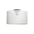 GloboStar® CILIO 203-0155 Μοντέρνο Φωτιστικό Οροφής Καπέλο Μονόφωτο 1 x E27 IP20 Λευκό Διάτρητο Ύφασμα - Μ38 x Π38 x Υ21cm - ledmania.gr