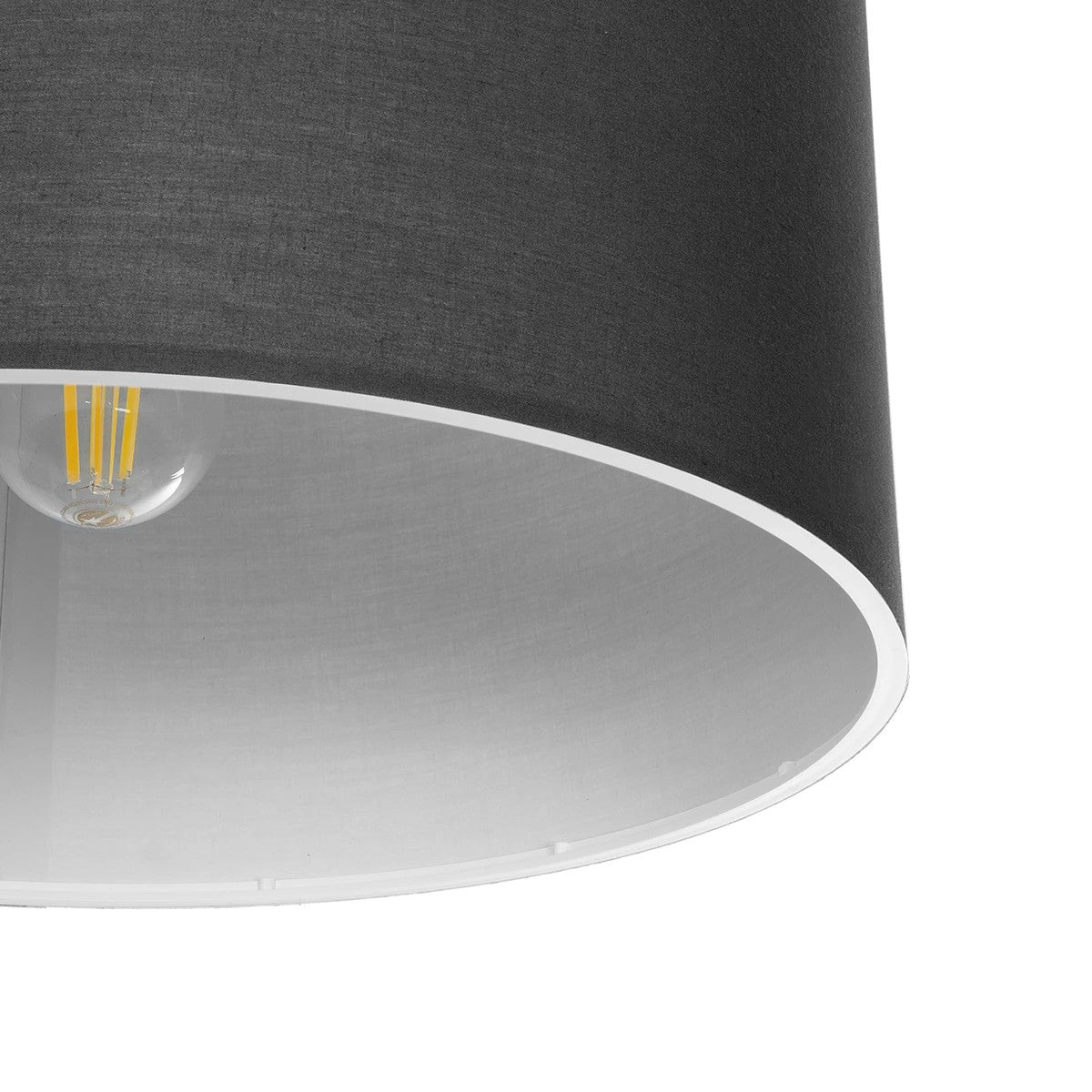 GLOBOSTAR® CILIO 203-0158 Μοντέρνο Φωτιστικό Οροφής με Ντουί 1 x E27 AC 220-240V IP20 - Γκρι - Μ38 x Π38 x Υ23cm - ledmania.gr