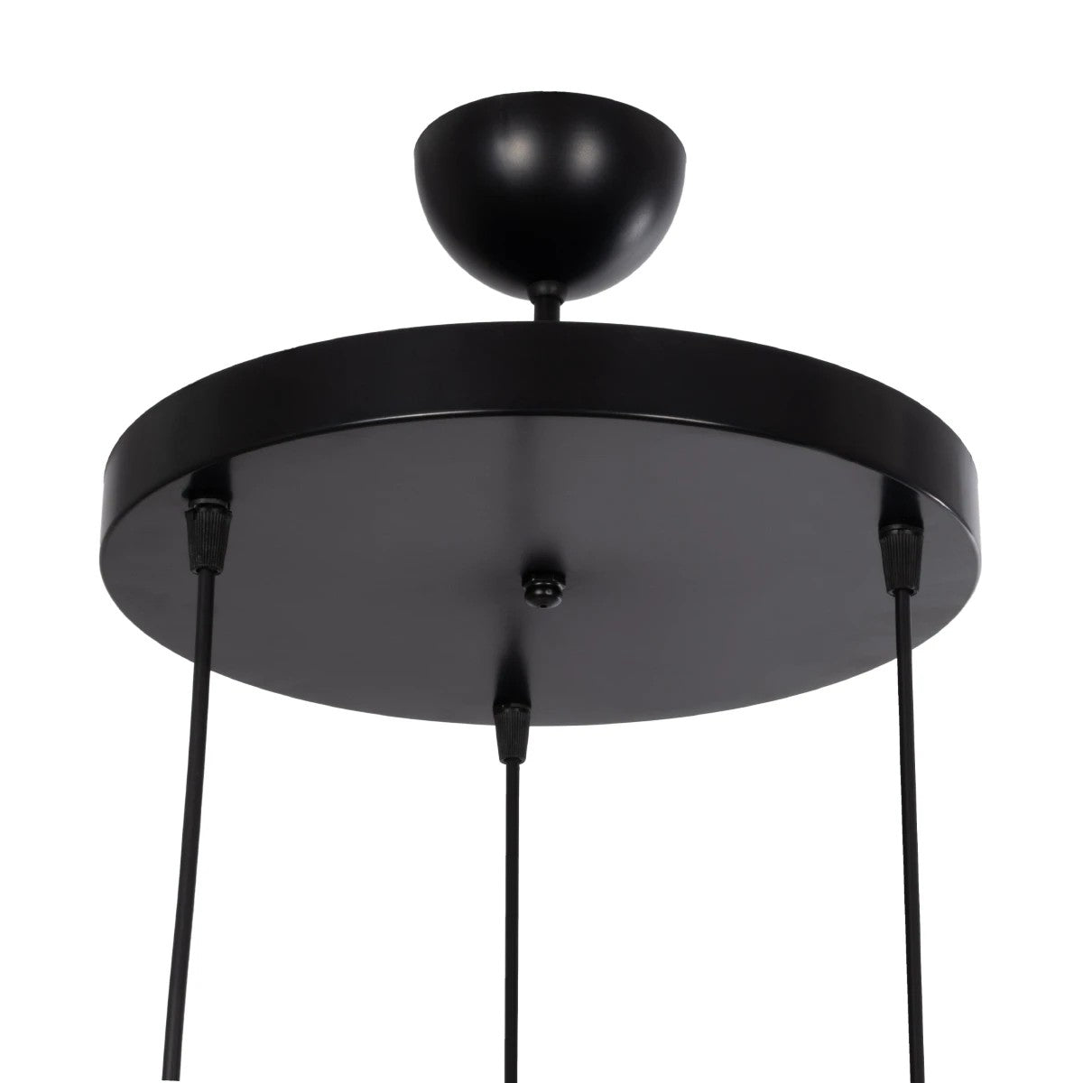 GLOBOSTAR® TRIANGLE 203-0162 Μοντέρνο Κρεμαστό Φωτιστικό Οροφής με Ντουί 3 x E27 AC 220-240V IP20 - Μάυρο & Χάλκινο - Μ67 x Π67 x Υ50cm - ledmania.gr