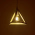 GLOBOSTAR® TRIANGLE 203-0163 Μοντέρνο Κρεμαστό Φωτιστικό Οροφής με Ντουί 1 x E27 AC 220-240V IP20 - Λευκό - Μ24 x Π24 x Υ22cm - ledmania.gr