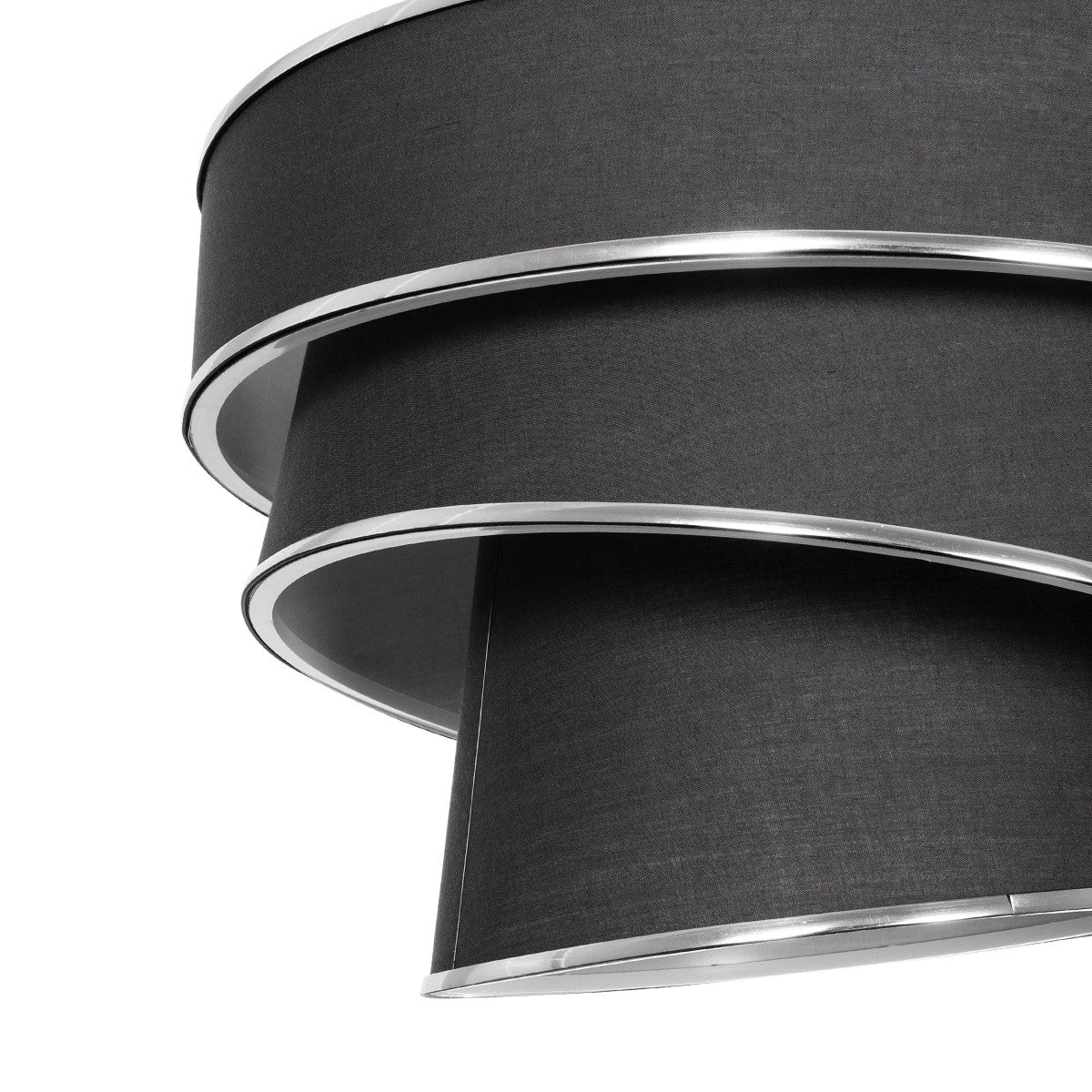 GLOBOSTAR® SIERA 203-0167 Μοντέρνο Κρεμαστό Φωτιστικό Οροφής με Ντουί 1 x E27 AC 220-240V IP20 - Γκρι & Ασημί - Μ38 x Π38 x Υ26cm