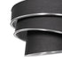GLOBOSTAR® SIERA 203-0167 Μοντέρνο Κρεμαστό Φωτιστικό Οροφής με Ντουί 1 x E27 AC 220-240V IP20 - Γκρι & Ασημί - Μ38 x Π38 x Υ26cm