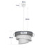 GLOBOSTAR® SIERA 203-0169 Μοντέρνο Κρεμαστό Φωτιστικό Οροφής με Ντουί 1 x E27 AC 220-240V IP20 - Καφέ & Μπεζ - Μ38 x Π38 x Υ26cm