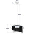 GLOBOSTAR® LILI 203-0176 Μοντέρνο Κρεμαστό Φωτιστικό Οροφής με Ντουί 1 x E27 AC 220-240V IP20 - Μαύρο & Λευκό - Μ30 x Π30 x Υ22cm