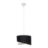 GLOBOSTAR® LILI 203-0176 Μοντέρνο Κρεμαστό Φωτιστικό Οροφής με Ντουί 1 x E27 AC 220-240V IP20 - Μαύρο & Λευκό - Μ30 x Π30 x Υ22cm