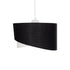 GLOBOSTAR® LILI 203-0176 Μοντέρνο Κρεμαστό Φωτιστικό Οροφής με Ντουί 1 x E27 AC 220-240V IP20 - Μαύρο & Λευκό - Μ30 x Π30 x Υ22cm