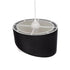 GLOBOSTAR® LILI 203-0176 Μοντέρνο Κρεμαστό Φωτιστικό Οροφής με Ντουί 1 x E27 AC 220-240V IP20 - Μαύρο & Λευκό - Μ30 x Π30 x Υ22cm