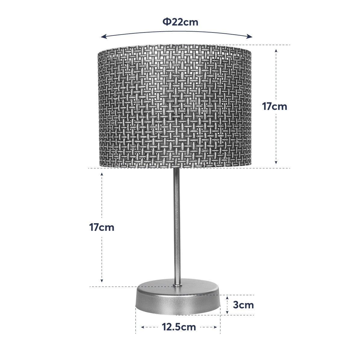 GLOBOSTAR® WIZ 203-0181 Μοντέρνο Επιτραπέζιο Φωτιστικό Πορτατίφ με Ντουί 1 x E27 AC 220-240V IP20 - Χρυσο & Καφέ - Μ22 x Π22 x Υ36.5cm