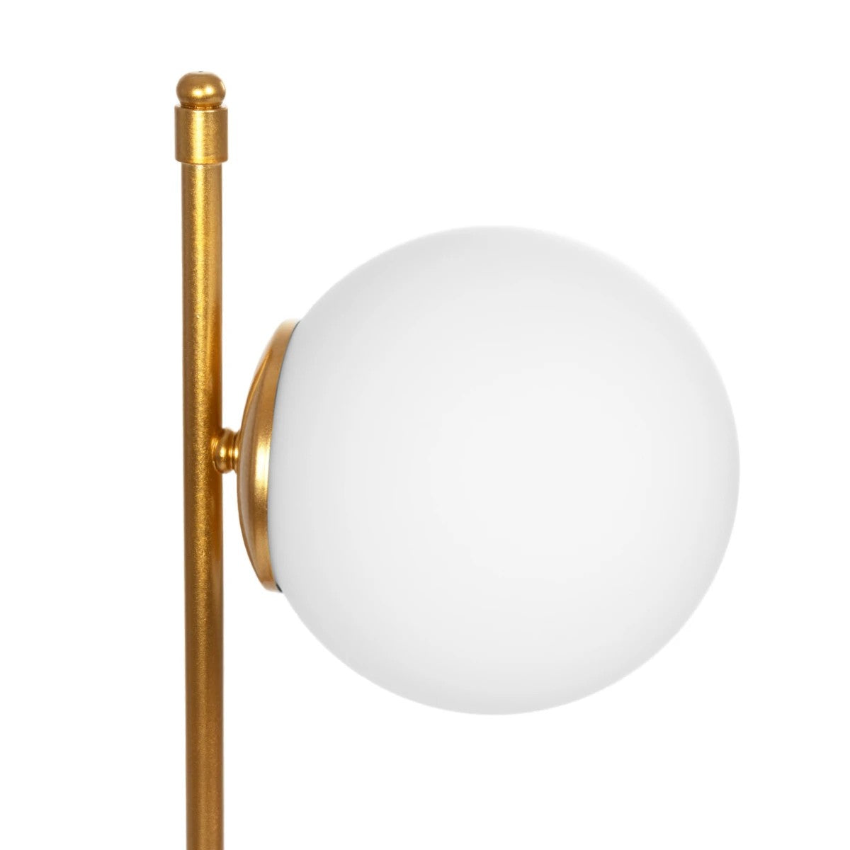 GLOBOSTAR® GLOBUS 203-0182 Μοντέρνο Επιτραπέζιο Φωτιστικό Πορτατίφ με Ντουί 1 x E27 AC 220-240V IP20 - Χρυσό & Λευκό - Μ21 x Π17 x Υ45cm