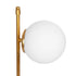 GLOBOSTAR® GLOBUS 203-0182 Μοντέρνο Επιτραπέζιο Φωτιστικό Πορτατίφ με Ντουί 1 x E27 AC 220-240V IP20 - Χρυσό & Λευκό - Μ21 x Π17 x Υ45cm