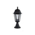 GloboStar® VITRO 203-0190 Vintage Επιδαπέδιο Φωτιστικό Φαναράκι Μονόφωτο 1 x E27 IP44 Μαύρο Πλαστικό Σώμα - Μ16 x Π16 x Υ39cm - ledmania.gr