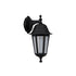 GloboStar® VITRO 203-0191 Vintage Επιτοίχιο Φωτιστικό Φαναράκι Μονόφωτο 1 x E27 IP44 Μαύρο Πλαστικό Σώμα - Μ19 x Π16 x Υ34cm - ledmania.gr