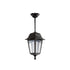 GloboStar® SOLME 203-0209 Vintage Κρεμαστό Φωτιστικό Φαναράκι Μονόφωτο 1 x E27 IP44 Μαύρο Πλαστικό Σώμα - Μ15 x Π15 x Υ50cm - ledmania.gr