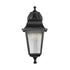 GLOBOSTAR® SOLME 203-0211 Vintage Φωτιστικό Τοίχου - Απλίκα με Ντουί 1 x E27 AC 220-240V IP44 - Μαύρο - Μ15 x Π20 x Υ35cm - ledmania.gr
