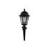 GloboStar® SOLME 203-0213 Vintage Καρφωτό Φωτιστικό Φαναράκι Μονόφωτο 1 x E27 IP44 Μαύρο Πλαστικό Σώμα - Μ15 x Π15 x Υ50cm - ledmania.gr