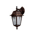GloboStar® SOLME 203-0216 Vintage Επιτοίχιο Φωτιστικό Φαναράκι Μονόφωτο 1 x E27 IP44 Χάλκινο Πλαστικό - Μ19 x Π15 x Υ35cm - ledmania.gr