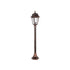 GloboStar® SOLME 203-0217 Vintage Επιδαπέδιο Φωτιστικό Φαναράκι Μονόφωτο 1 x E27 IP44 Χάλκινο Πλαστικό Σώμα - Μ16.5 x Π16.5 x Υ100cm - ledmania.gr